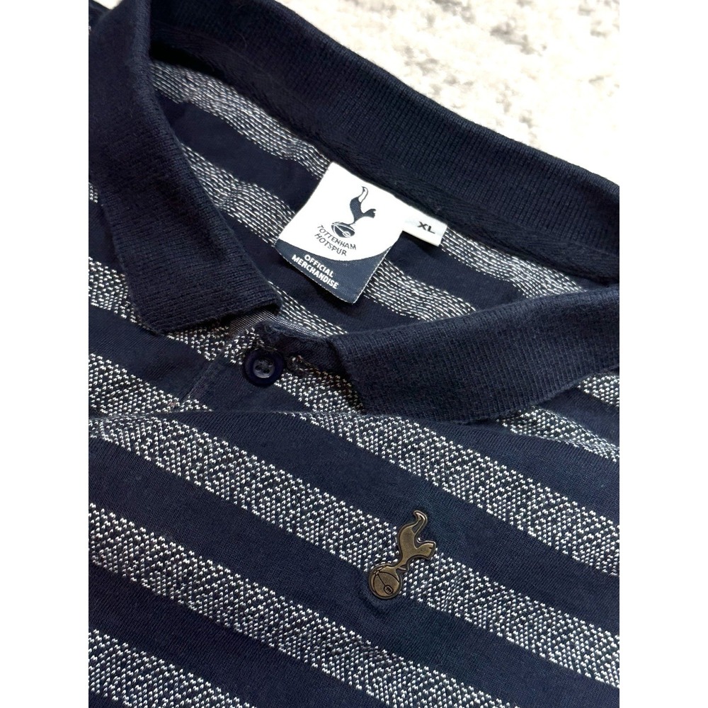 Tottenham Hotspur Mens XL Polo Shirt Official Merchandise RUGBY Blue White